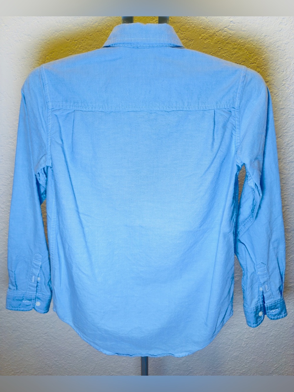 Children’s place Boys Uniform Oxford Button Down Shirt Light Blue size 14 XL - Picture 5 of 8